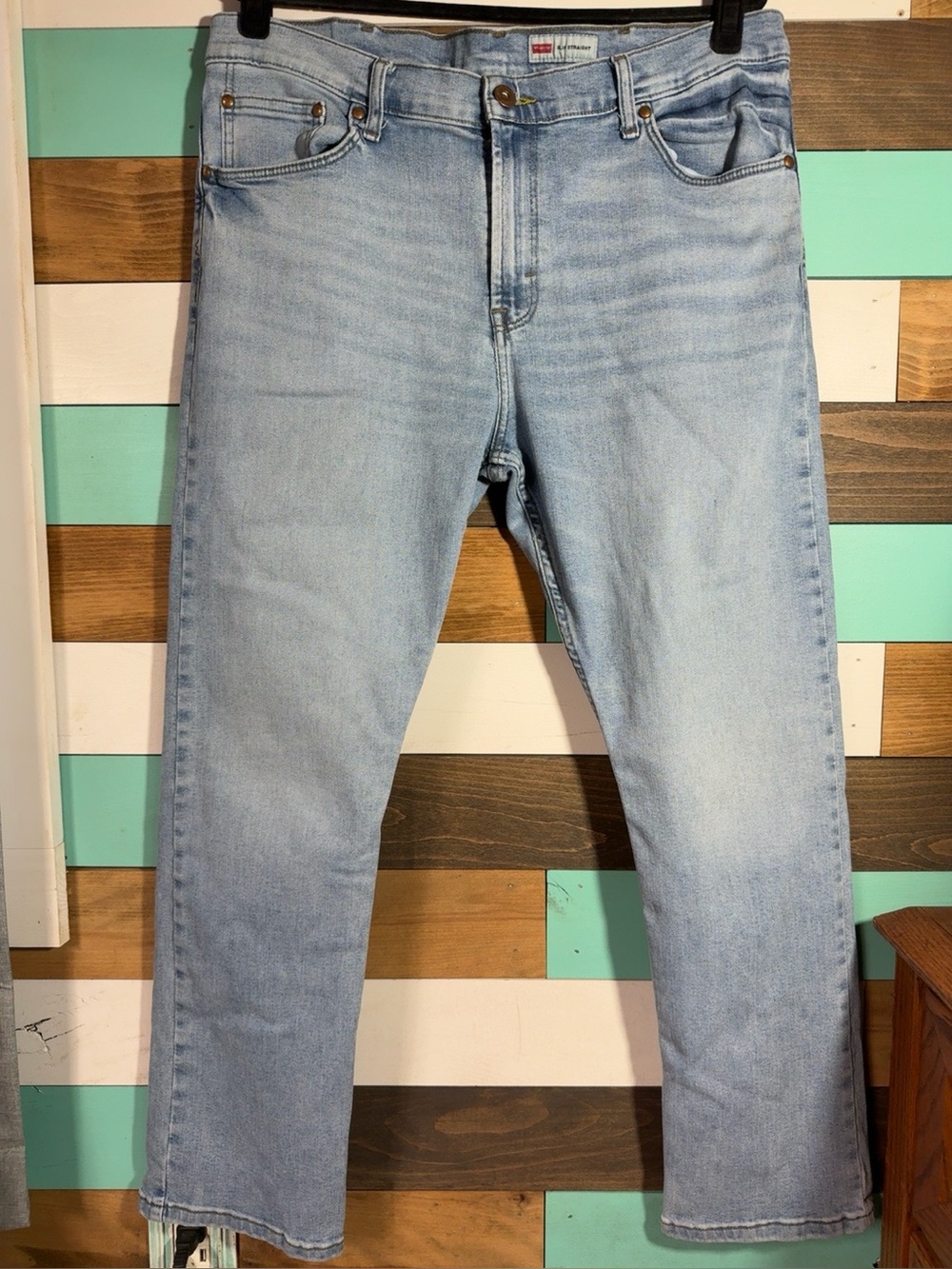 Wrangler Light Blue Straight-Leg Men's Jeans